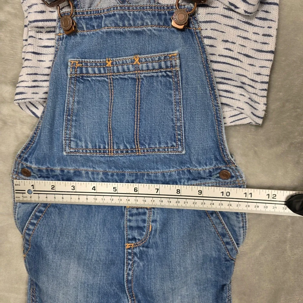 Toddler Girls 4Y Outfit‎ Set Baby Gap Overalls Arizona Heart Top